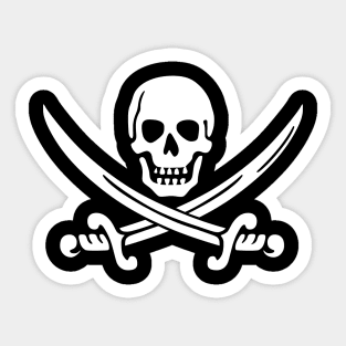 Pirate Cross Swords Sticker